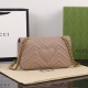 GUCCI GG Marmont Small Shoulder Bag dusty pink leather