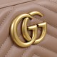 GUCCI GG Marmont Small Matelasse Shoulder with zip dusty pink leather