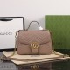 GUCCI GG Marmont Small Top Handle Bag dusty pink leather