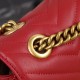 GUCCI GG Marmont Small Shoulder Bag Red leather