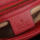 GUCCI GG Marmont Small Top Handle Bag Red leather