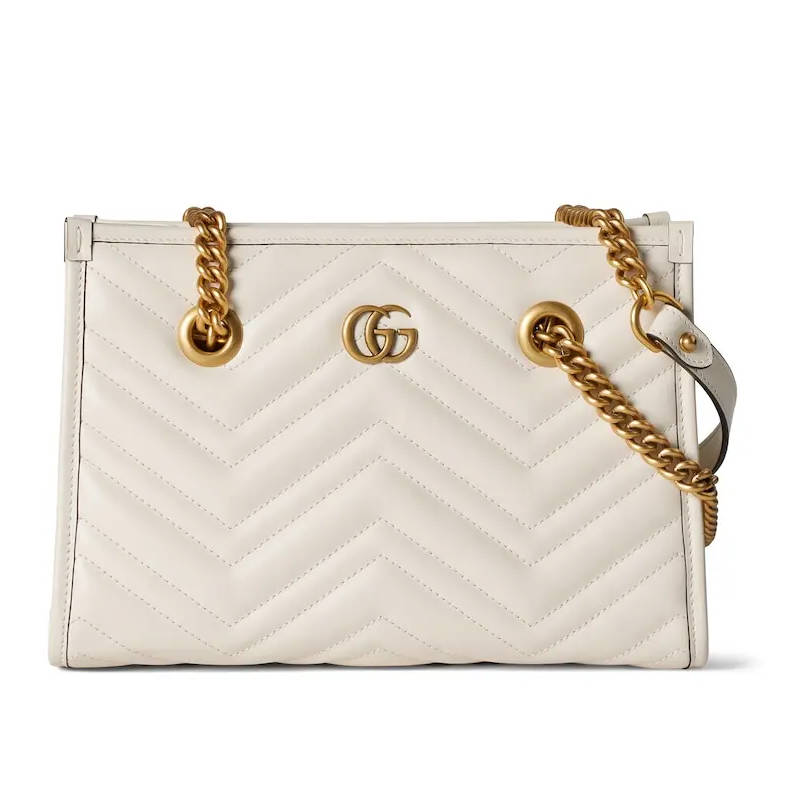 GUCCI Marmont Small Tote White