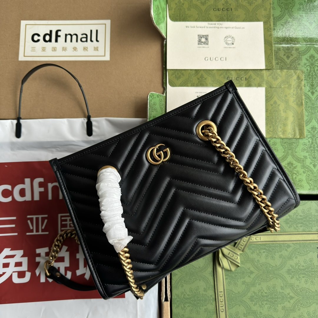 GUCCI Marmont Small Tote Black