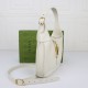 GUCCI Jackie Small Shoulder Bag White Leather