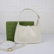 GUCCI Jackie Small Shoulder Bag White Leather