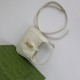 GUCCI Jackie 1961 Mini Shoulder Bag White Leather