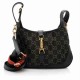 GUCCI Jackie Small Shoulder Bag Monogram Black