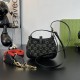 GUCCI Jackie 1961 Mini Shoulder Bag Monogram Black