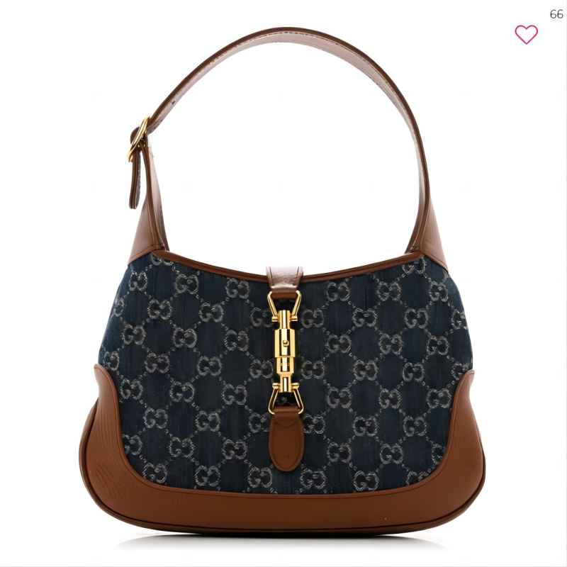 GUCCI Jackie Small Shoulder Bag Monogram Brown