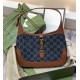 GUCCI Jackie Small Shoulder Bag Monogram Brown