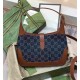 GUCCI Jackie Small Shoulder Bag Monogram Brown