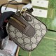 GUCCI Ophidia Mini Top Hanle Bag Brown leather trim