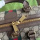 GUCCI Ophidia Mini Top Hanle Bag Brown leather trim