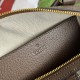 GUCCI Ophidia Mini Top Hanle Bag Brown leather trim