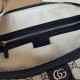 GUCCI Ophidia Medium Top Handle Blue leather trim