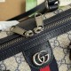 GUCCI Ophidia Mini Top Hanle Bag Blue leather trim