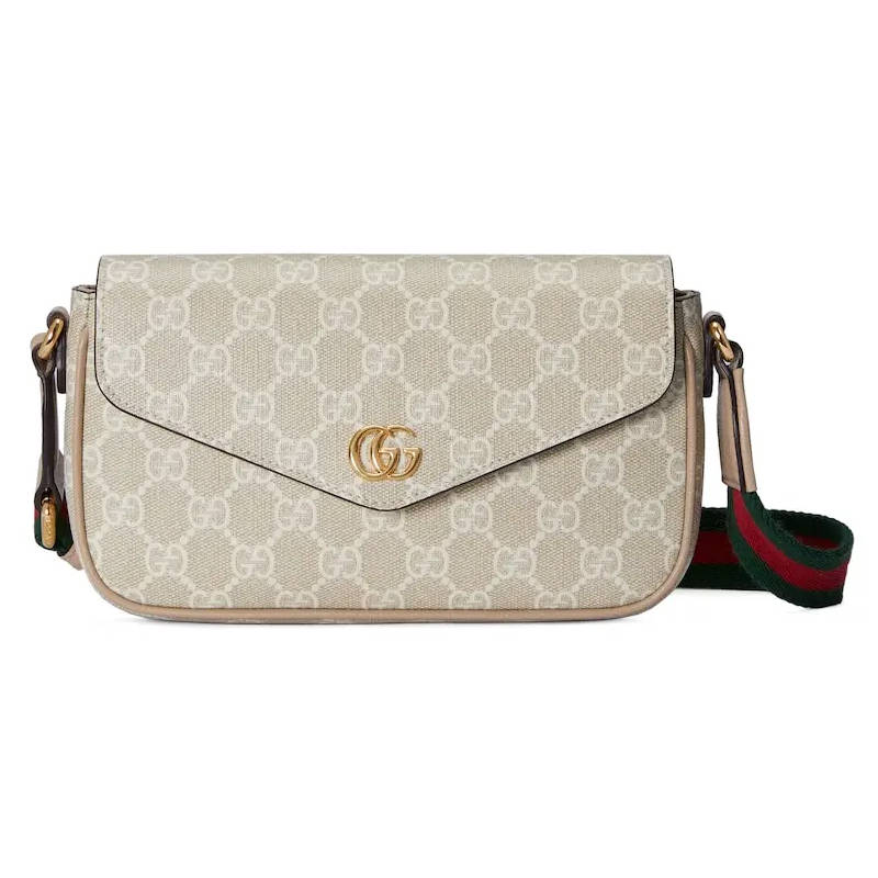 GUCCI Ophidia Mini Bag Beige uleather trim