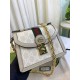 GUCCI Ophidia Mini Shoulder Bag Oatmeal leather trim