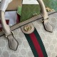 GUCCI Ophidia Small Top Handle Bag Oatmeal leather trim