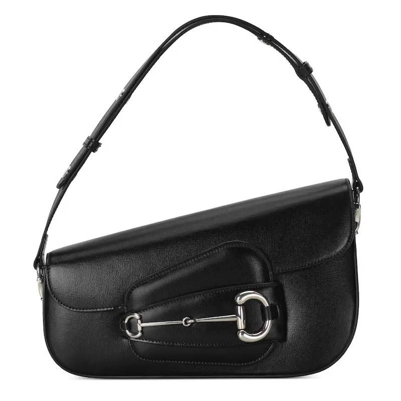 GUCCI Horsebit 1955 Small Shoulder Black