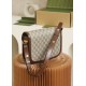 GUCCI Horsebit 1955 Shoulder Bag Brown leather trim