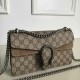 GUCCI Dionysus Small Rectangular Bag Taupe suede