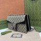 GUCCI Dionysus Small GG Shoulder Bag Black suede 