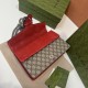 GUCCI Dionysus Small GG Shoulder Bag Red suede 