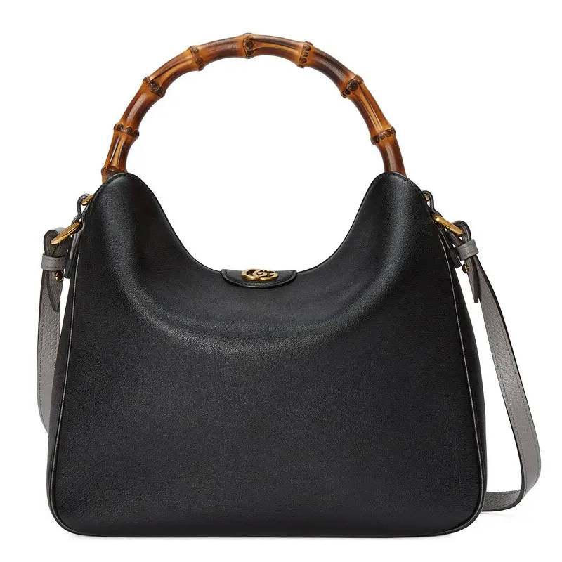 GUCCI Diana Medium Shoulder Bag Black