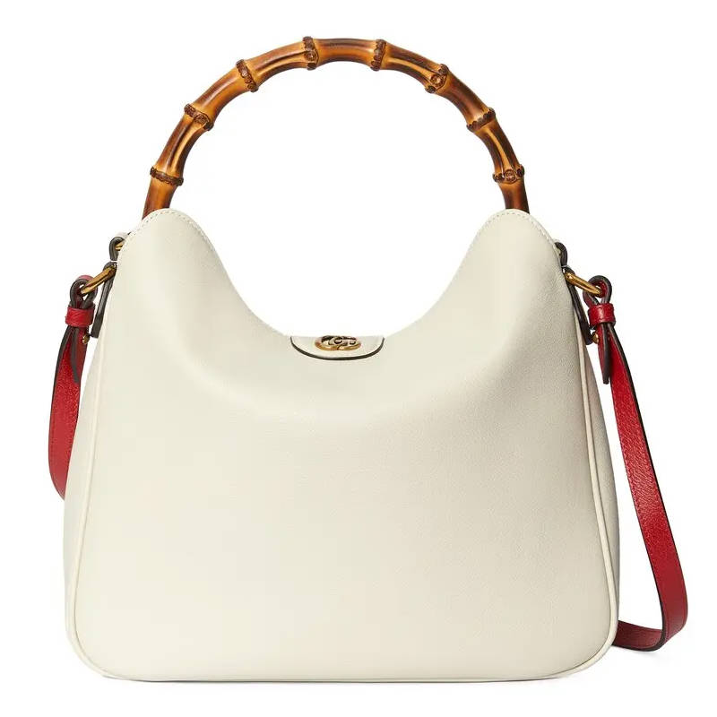 GUCCI Diana Medium Shoulder Bag White