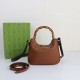 GUCCI Diana Small Shoulder Bag Brown 