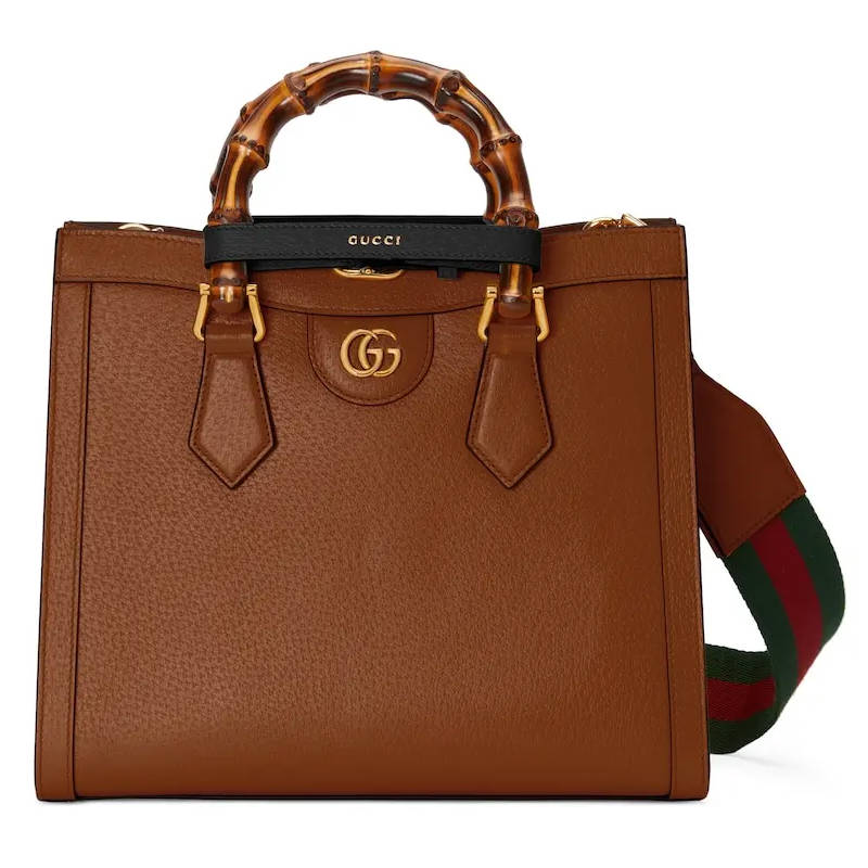 GUCCI Diana Small Tote Bag Brown