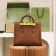 GUCCI Diana Small Tote Bag Brown