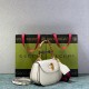 GUCCI Bamboo 1947 Small Top Handle Bag White