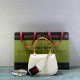 GUCCI Bamboo 1947 Small Top Handle Bag White