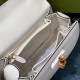 GUCCI Bamboo 1947 Small Top Handle Bag White