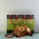 GUCCI Bamboo 1947 Small Top Handle Bag Brown