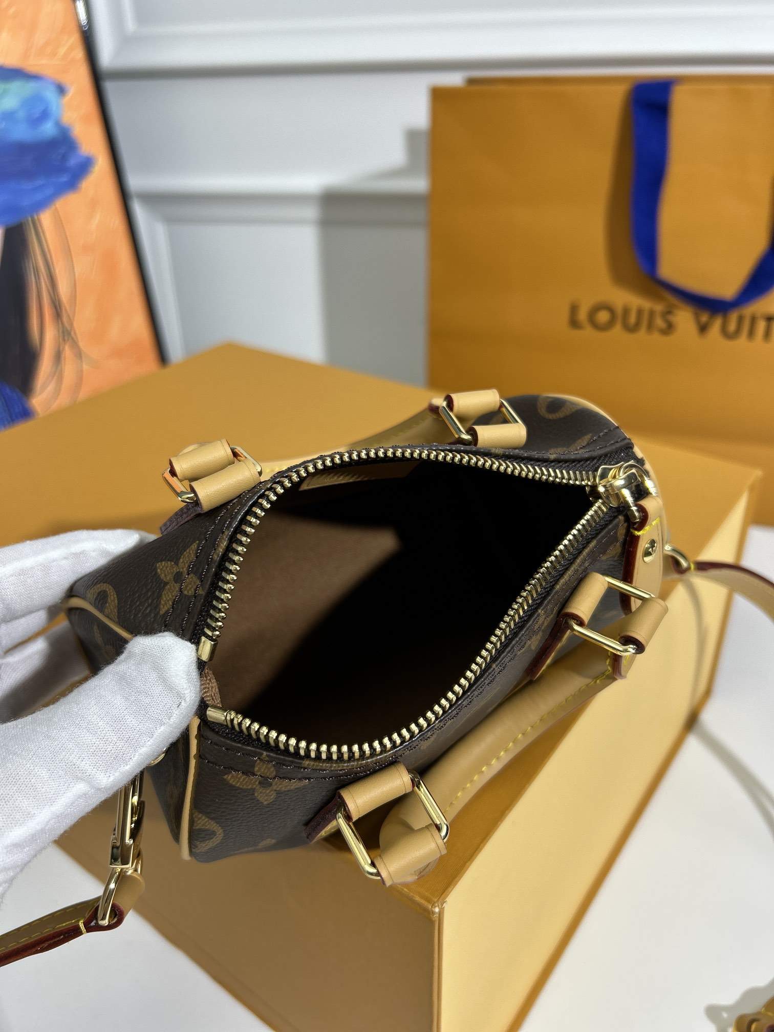 LOUIS VUITTON Nano speedy Monogram