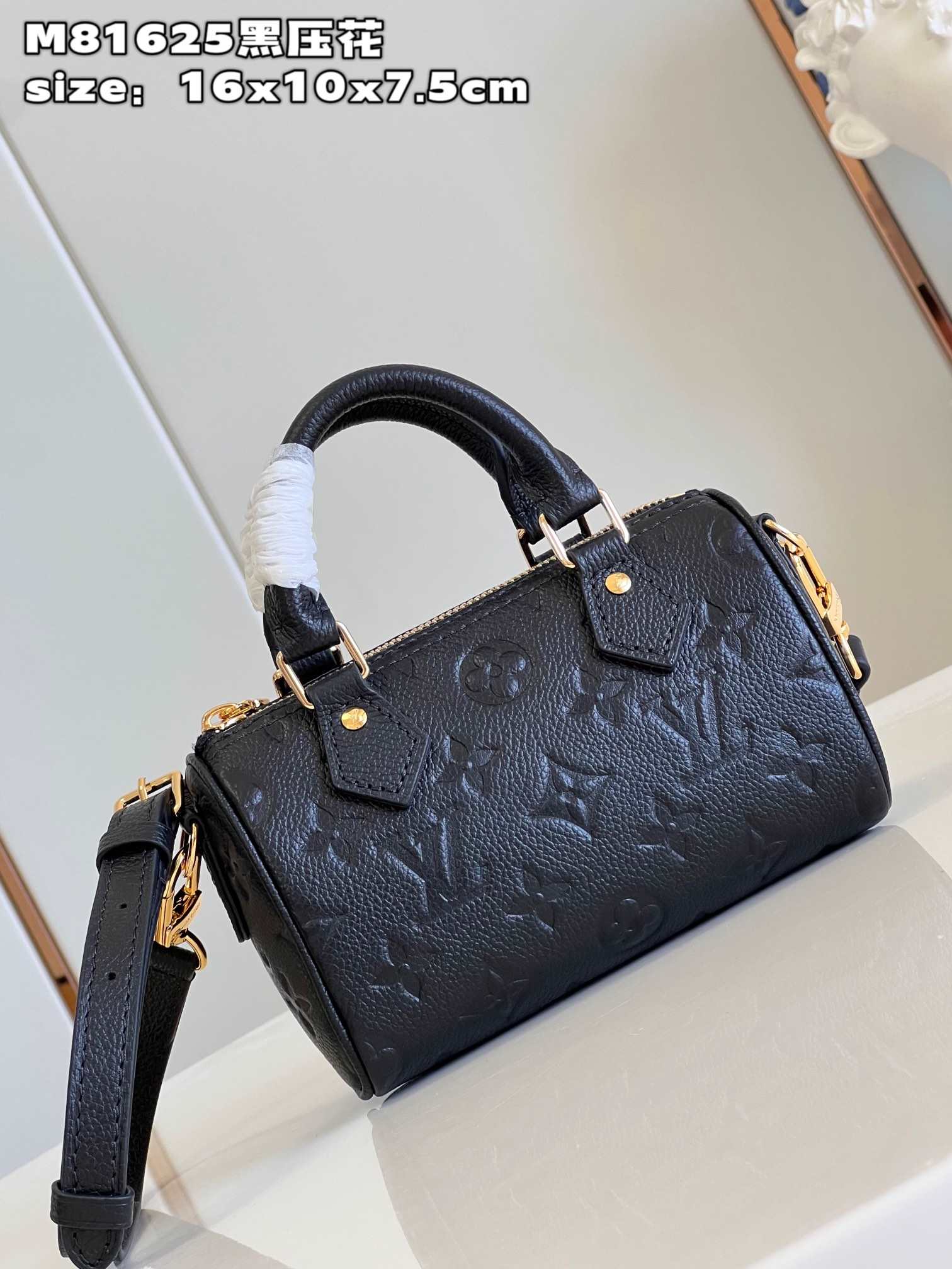 LOUIS VUITTON Nano speedy Black