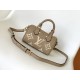 LOUIS VUITTON Nano speedy Tourterelle Grey/Cream