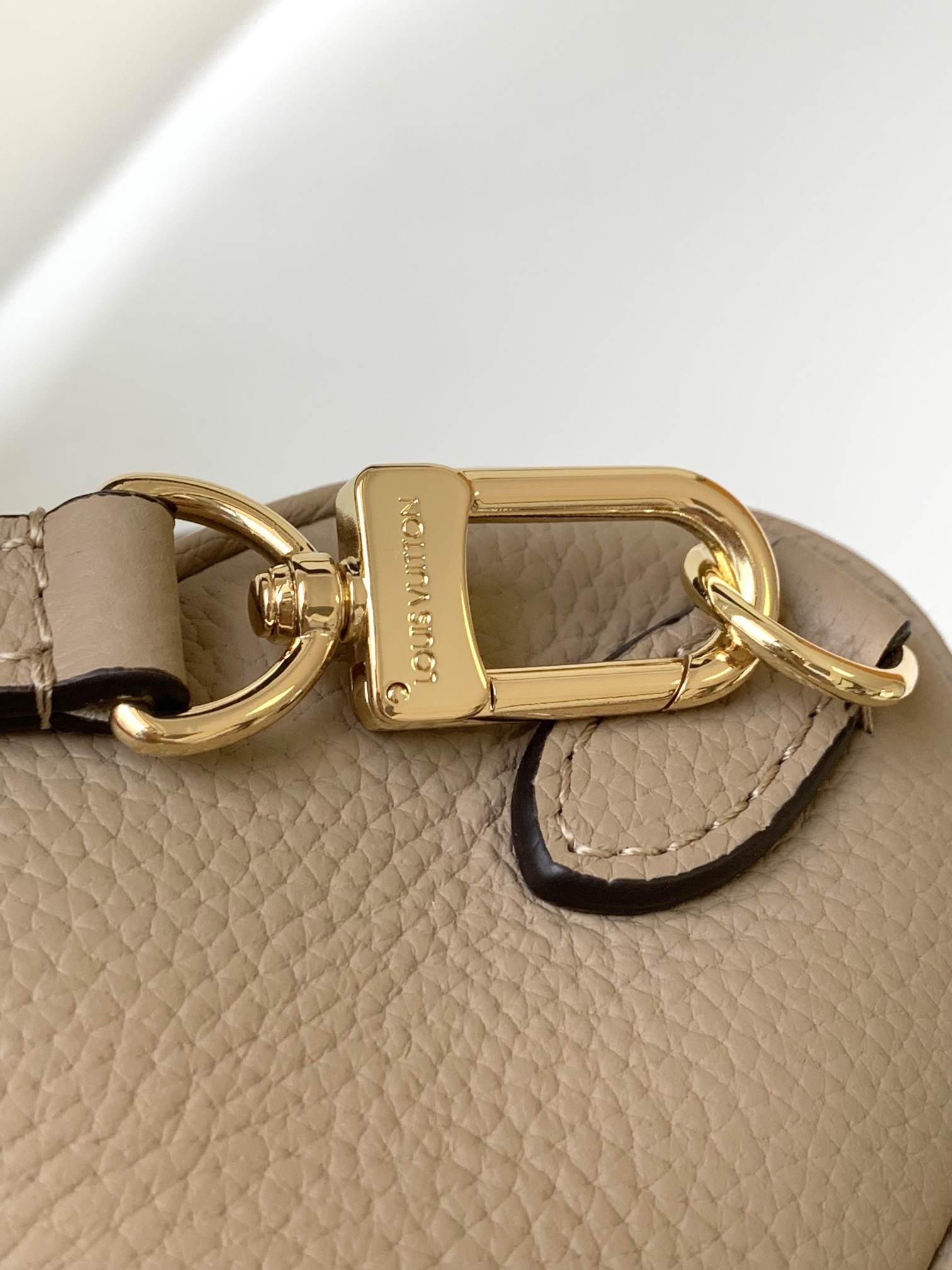 LOUIS VUITTON Nano speedy Tourterelle Grey/Cream