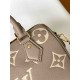 LOUIS VUITTON Speedy Bandoulière 20 Tourterelle Grey/Crème Beige