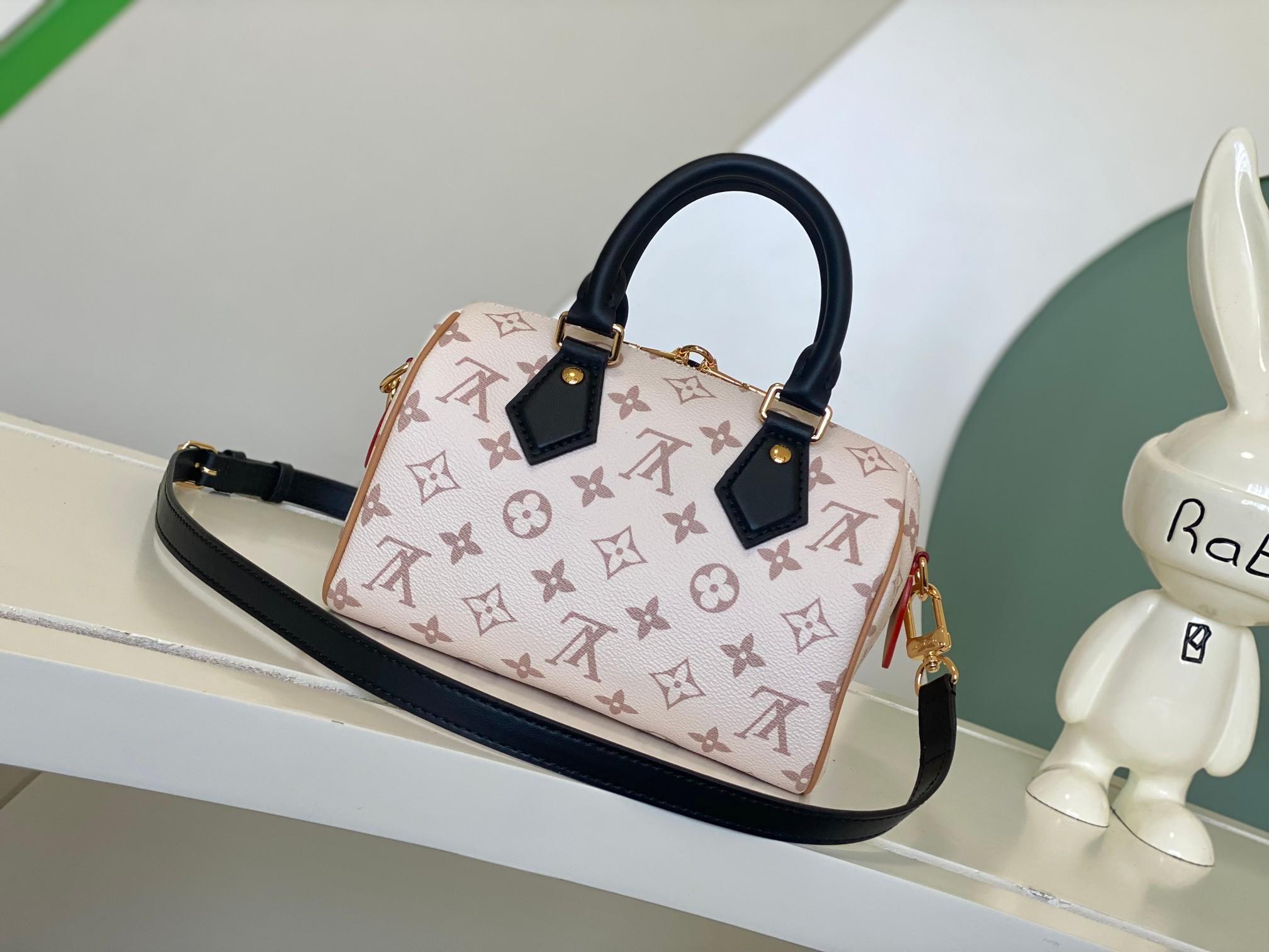 LOUIS VUITTON Speedy Bandoulière 20 Monogram Dune coated canvas