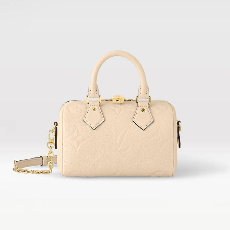 LOUIS VUITTON Speedy Bandoulière 20 Crème Beige