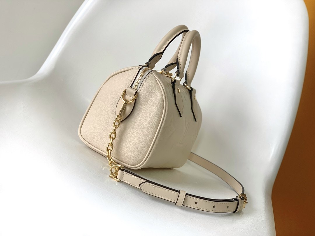 LOUIS VUITTON Speedy Bandoulière 20 Crème Beige