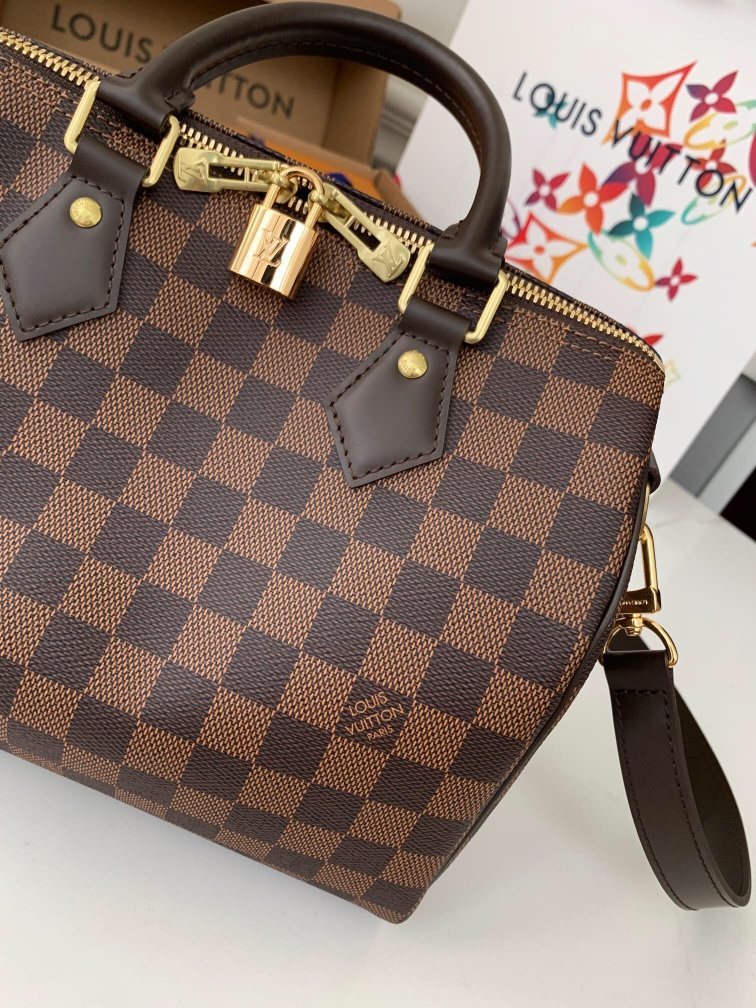 LOUIS VUITTON Speedy Bandoulière 25 Damier Ebène coated canvas