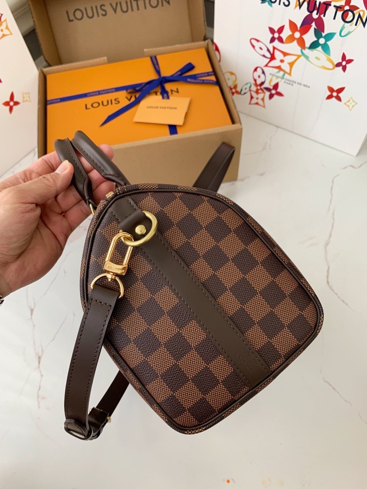 LOUIS VUITTON Speedy Bandoulière 25 Damier Ebène coated canvas