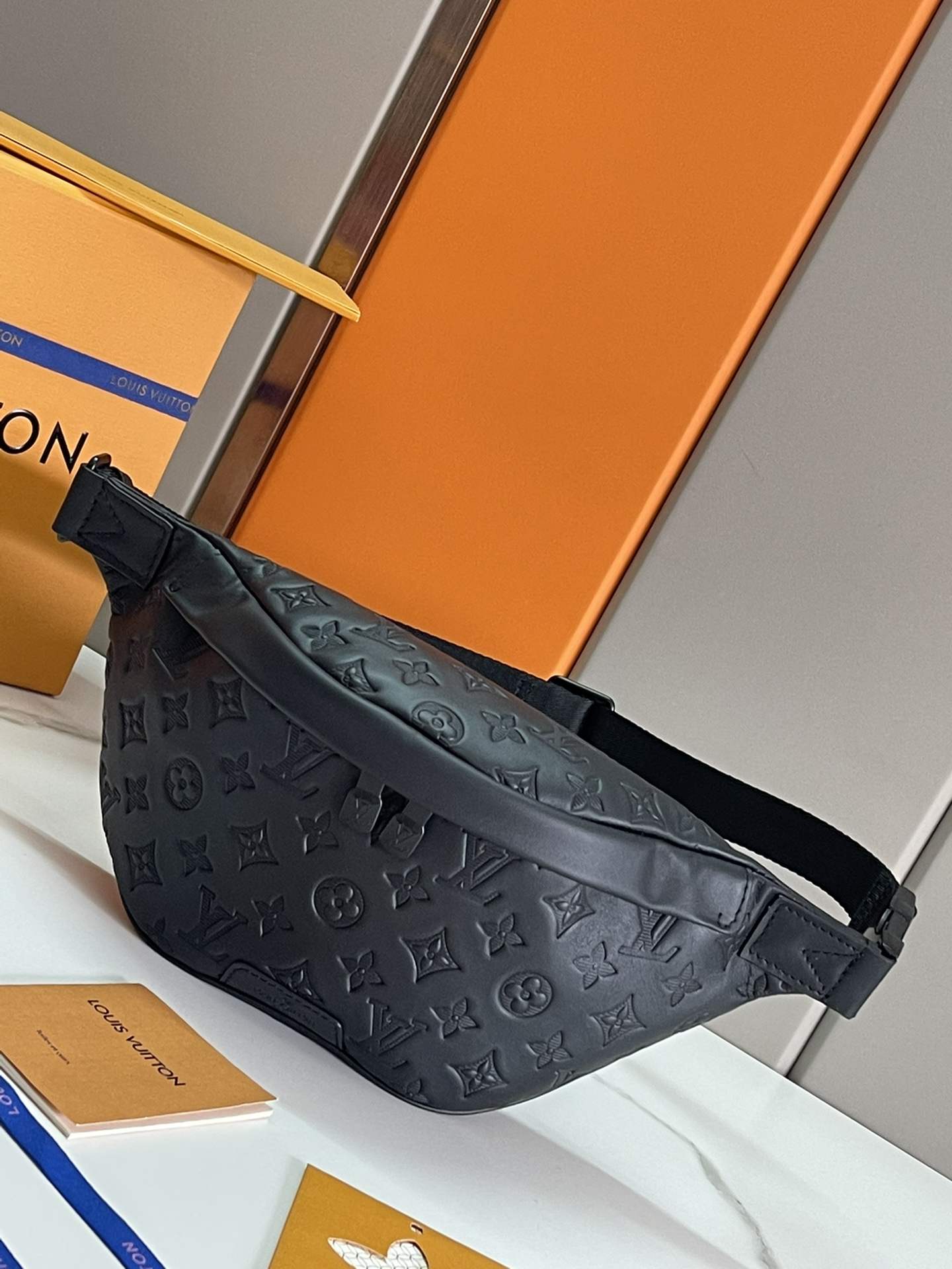 LOUIS VUITTON Discovery PM Bumbag Monogram Shadow calf leather