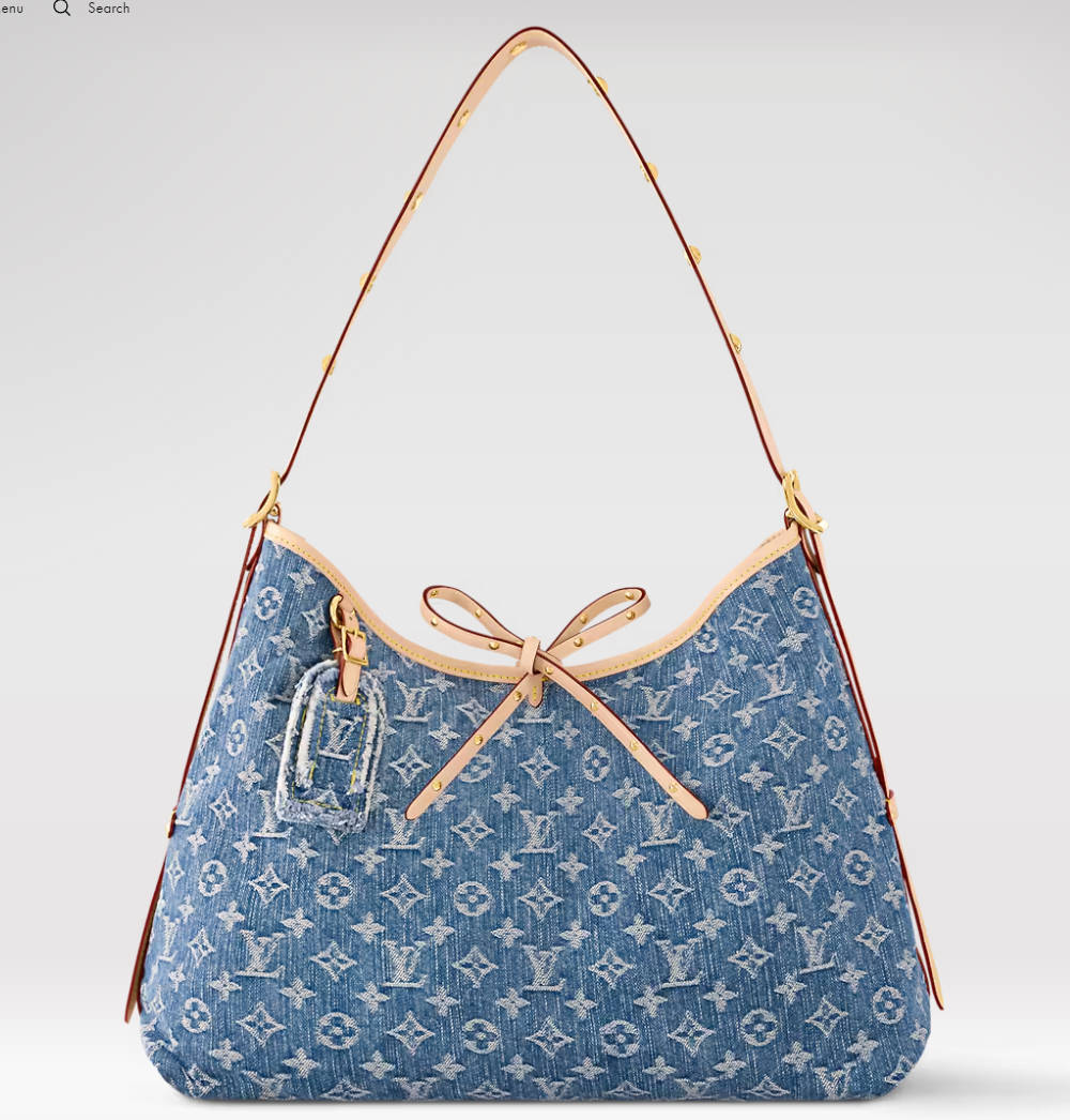 LOUIS VUITTON CarryAll MM Monogram Denim