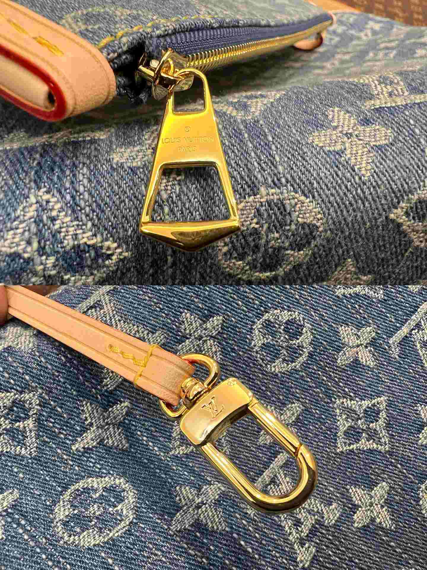 LOUIS VUITTON CarryAll MM Monogram Denim